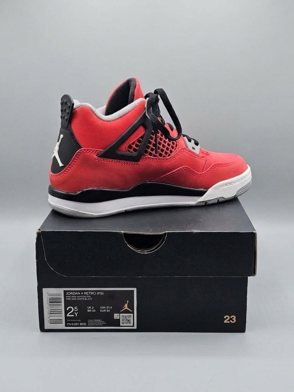 Jordan Kids' Retro 4 Sneaker - Red/Black/White